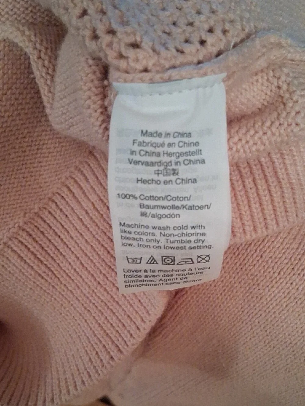 J. Crew Blush Pink Cable-Knit Crewneck Sweater